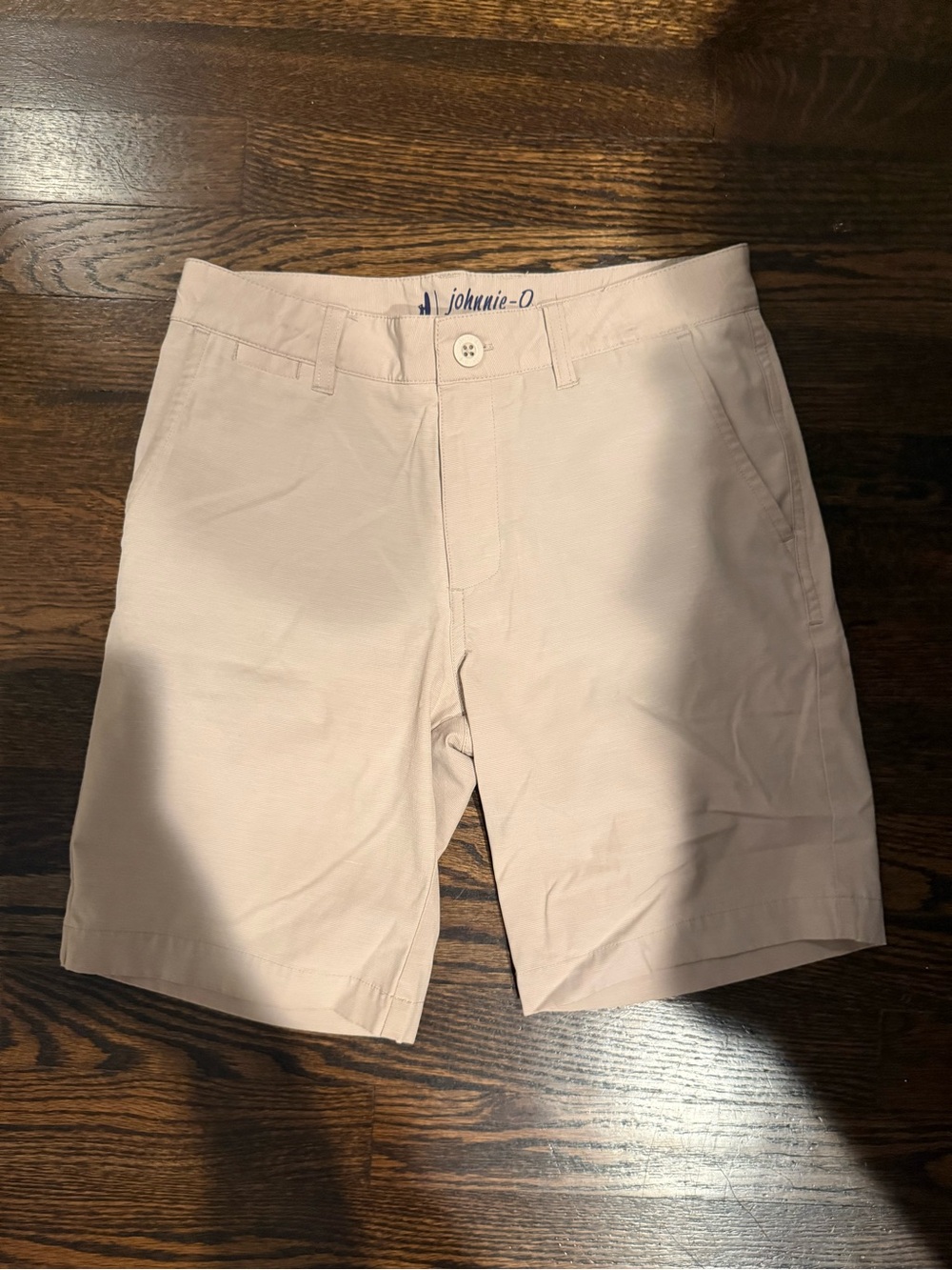 johnnie-O Light khaki Flat Front Chino Shorts